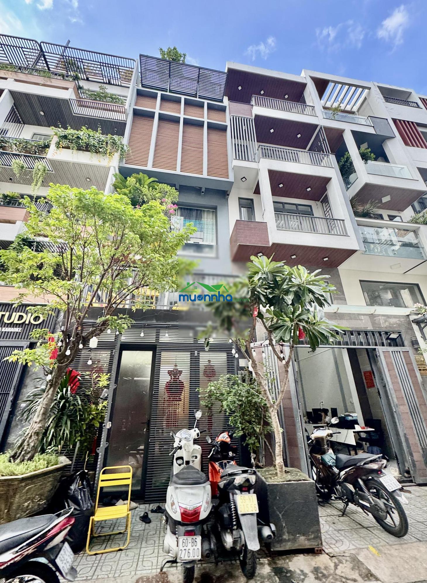 Hiếm chỉ 9 tỷ có nhà đẹp 5 tầng hẻm ô tô 8m khu vip nhất nguyễn tư giản p12 gò vấp