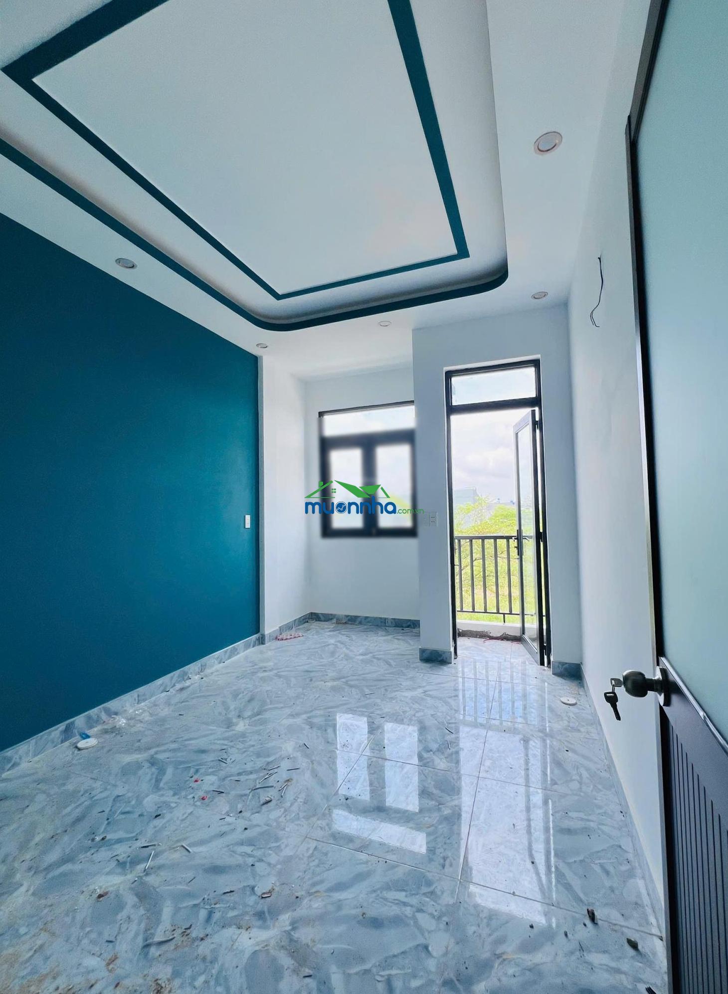 Nhà mới xây, nhà gần chợ, hóc môn ngay kdc đông đúc, sổ hồng 4x12m, nhà đẹp y hình