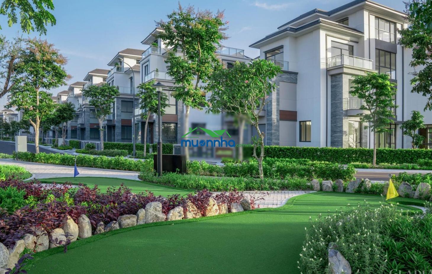 Biệt thự song lập 1 trệt 3 lầu, dtxd 246,4m đường 25m. tổng giá đã gồm vat 46,296 tỷ mua từ cđt - 2