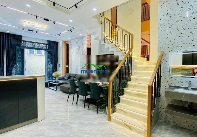 Nhà phố gò vấp ngay emart phan huy ích. dt: 61m2 (5,5 x 11) - 3 tầng - 4 pn - 4 wc. giá 6,5 tỷ - 2