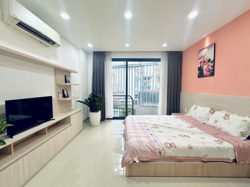 Thuê ngay 1pn mới toanh 35m2 tại d5 gần ngã tư hàng xanh và quận 1