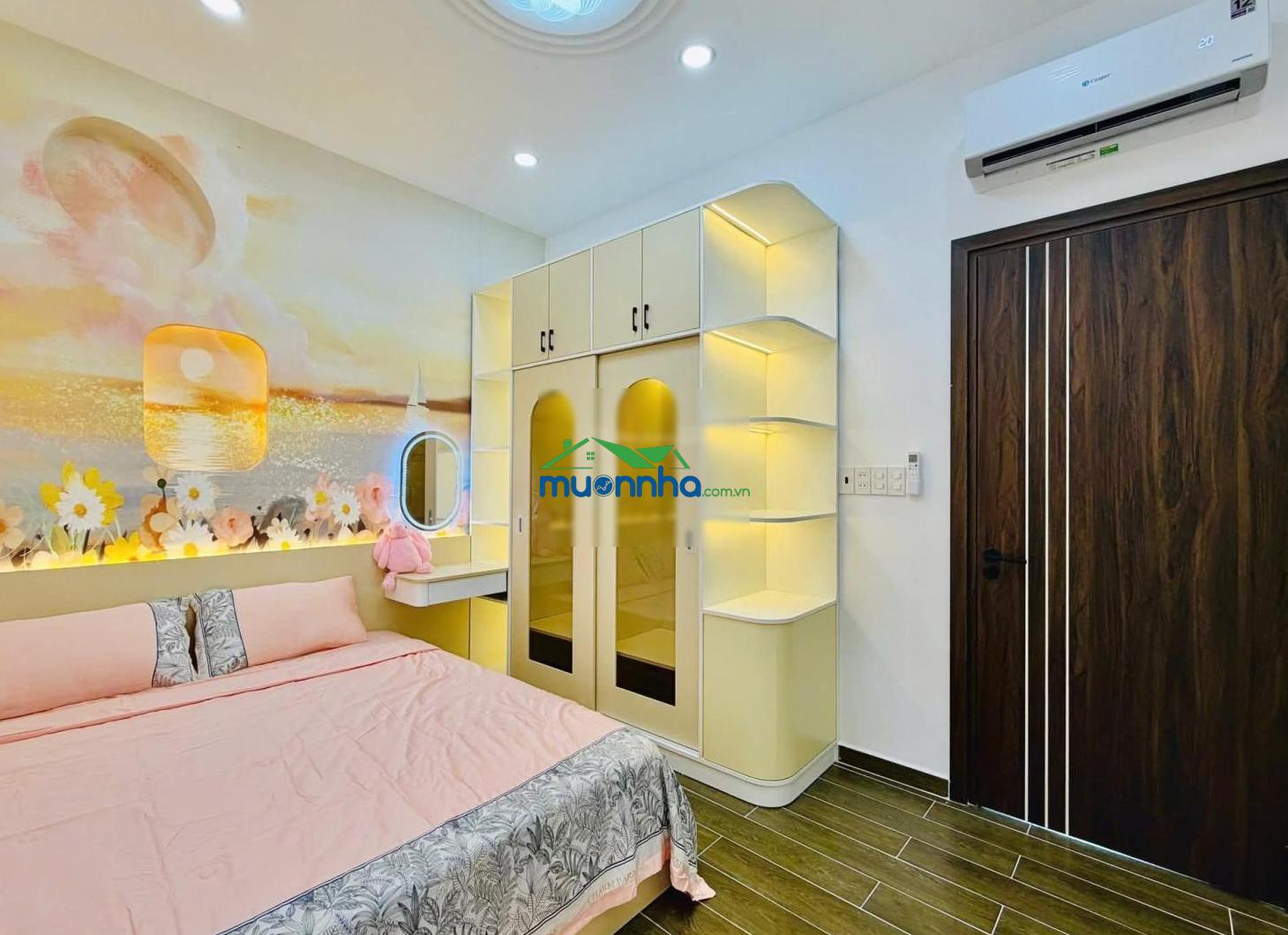 Hơn 6 tỷ hẻm xe hơi 4m trệt 2 lầu có 4 phòng ngủ gần công viên làng hoa quang trung vào đều được - 4