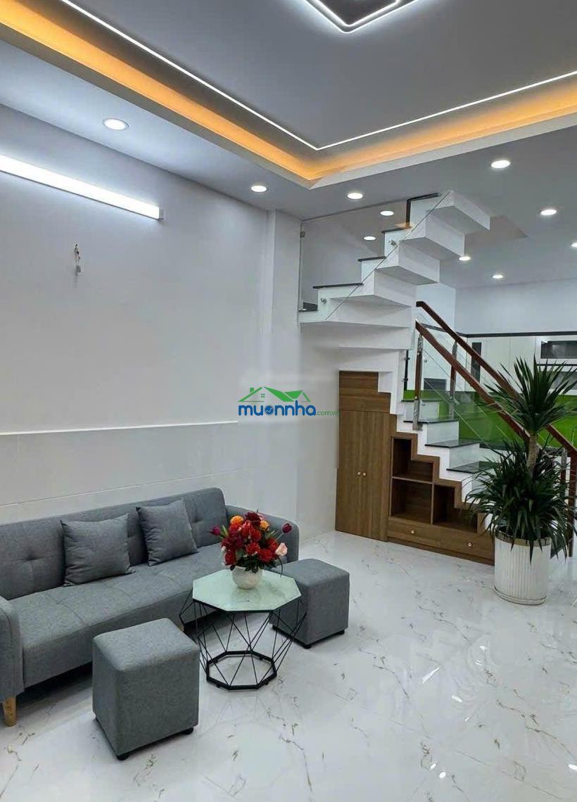Nhà gần vòng xoay phú lâm hxh thông, nhà có sân để xe máy vô tư, nhà thiết kế đẹp giá cực tốt - 2