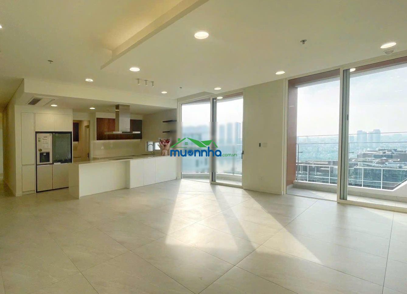 Cho thuê cc 4pn, 3wc tại thu thiem zeit river, giá cực chất 95 triệu, 181m2 - 3