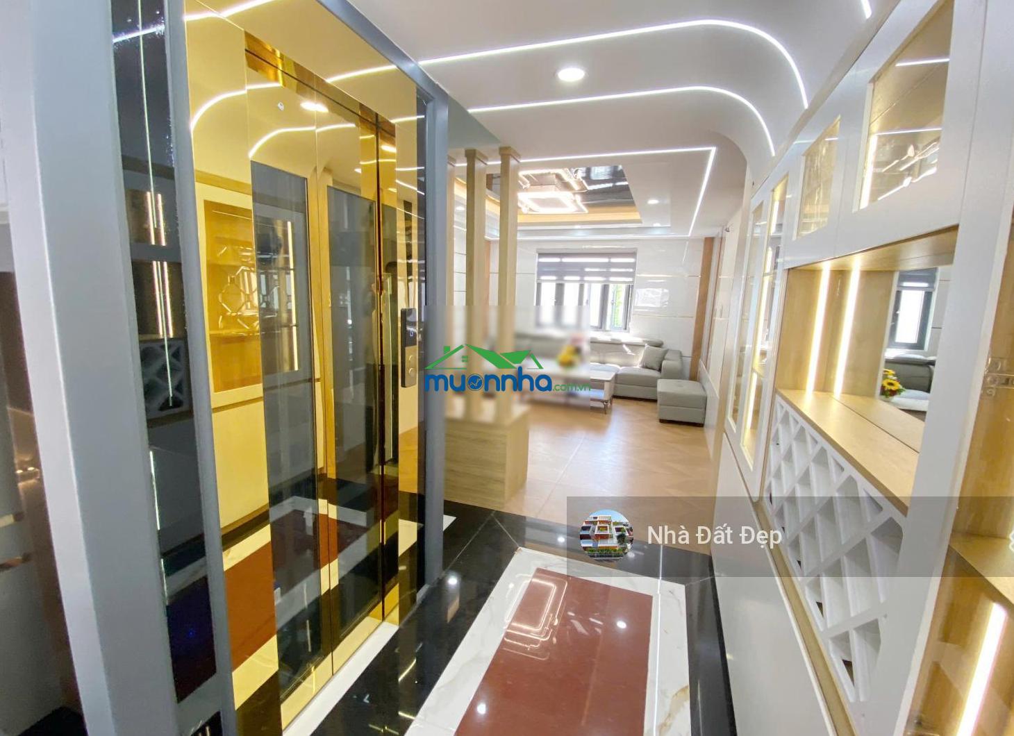 Nhà mới có thang máy khu đồng bộ 5 tấm đường nhựa đẹp 8m, full nội thất 4x15m đường hương lộ 2 - 3