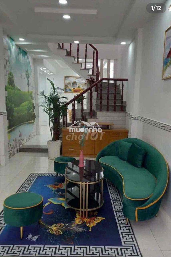 Nhà mới tin , fun nội thất trệt lầu 2pn 2wc , nguyễn tư giản p12 gv