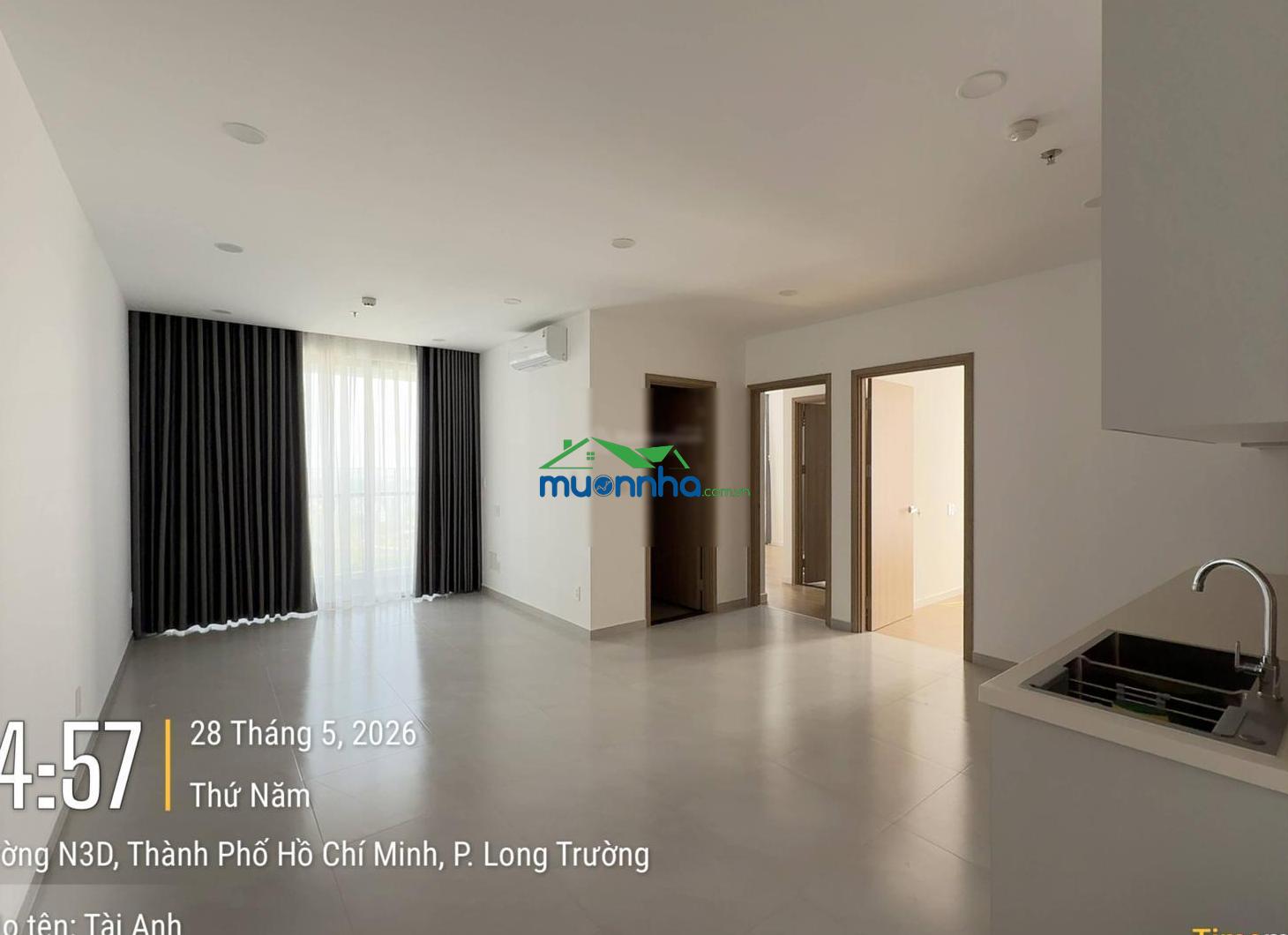 Cho thuê căn 3pn, 3wc có máy lạnh view đẹp, mát giá 8 triệu/tháng, nhà mới ở ngay