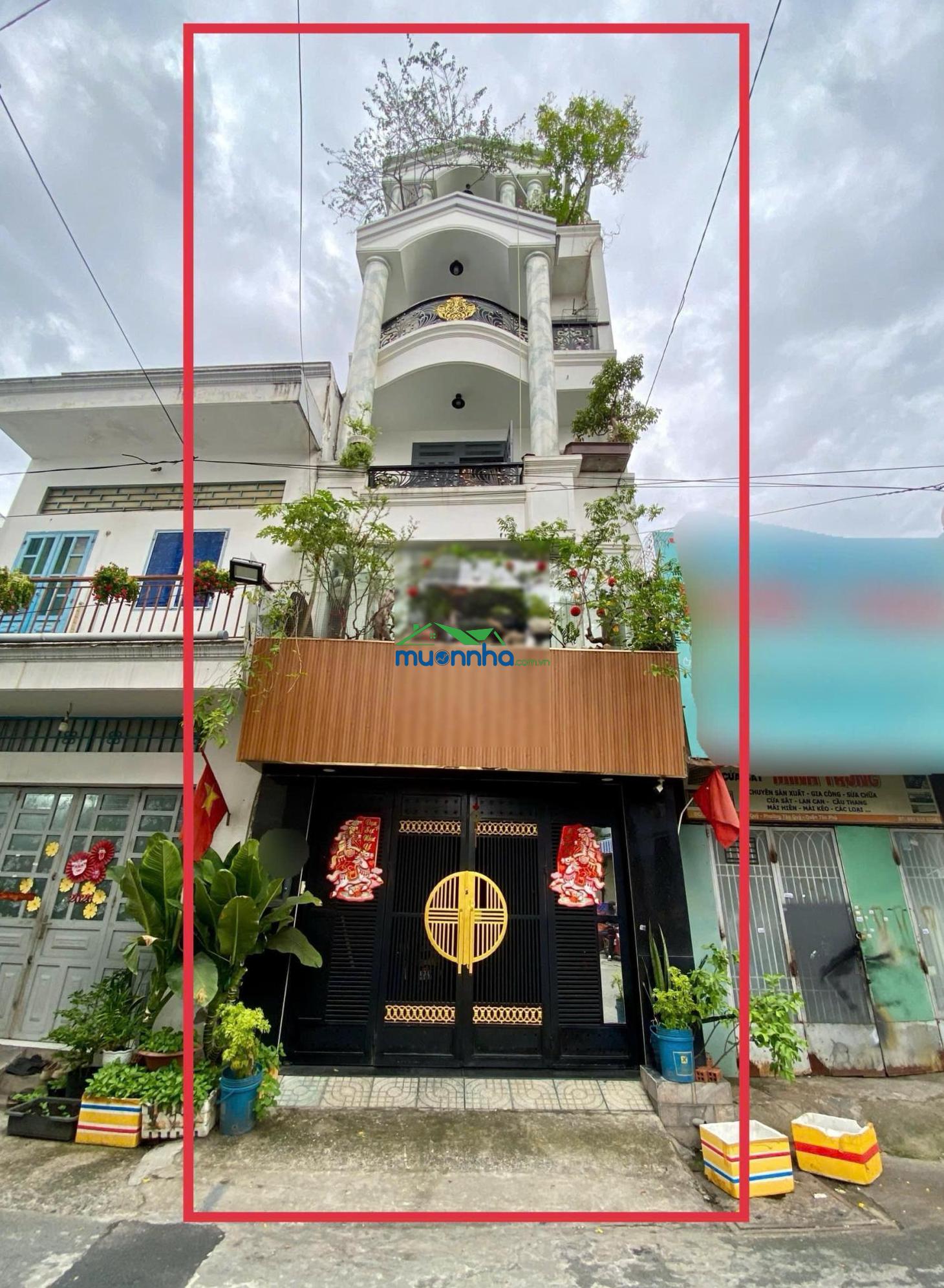 Bán gấp nhà 5 tầng hẻm 8m thông gò dầu, tân phú xe hơi né nhau chỉ 7,5 tỷ