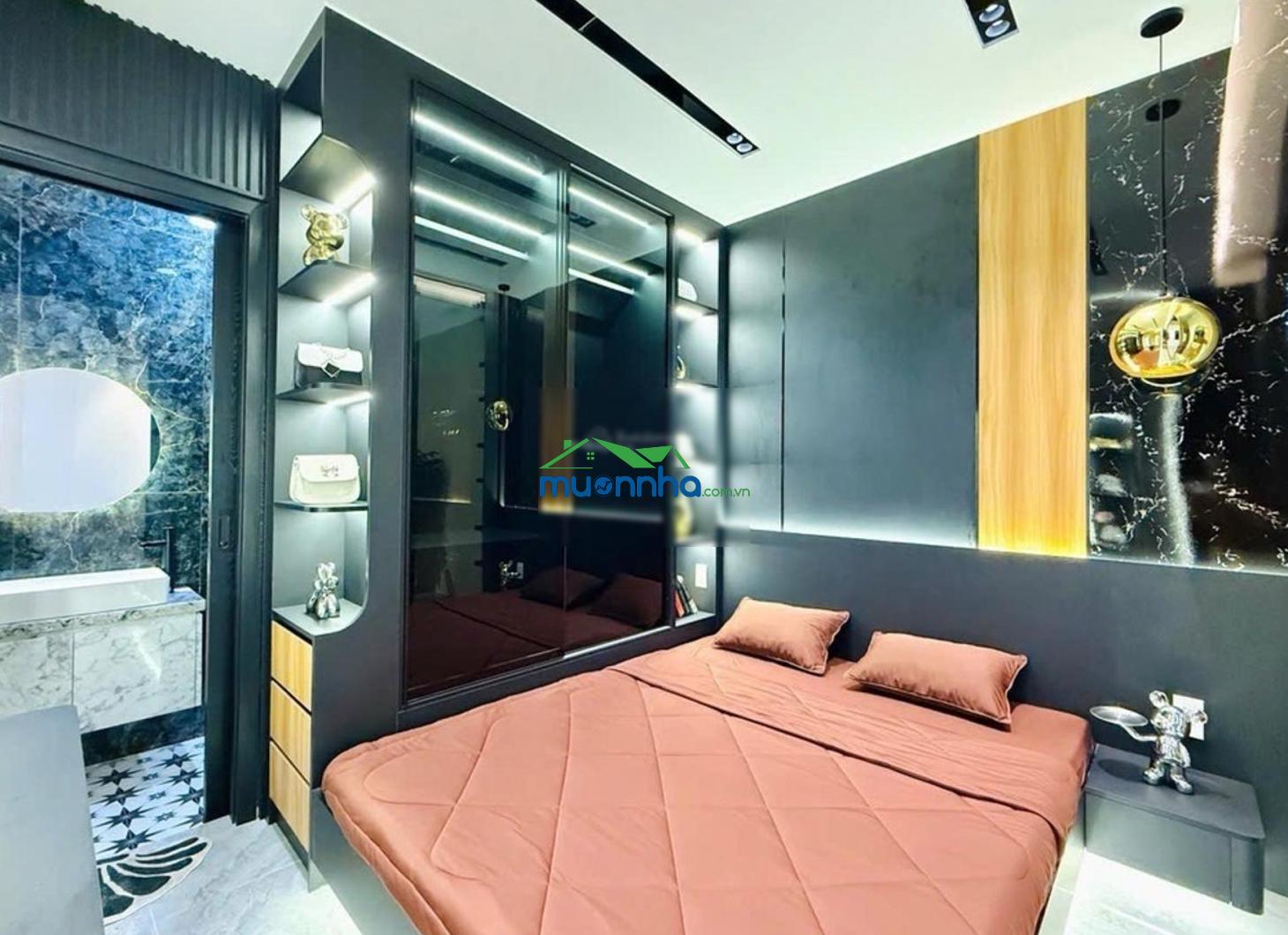 5.97 tỷ dtsd 95m2 full nội thất lô góc 2 mặt tiền hxh thông tây hội gv hoàn công đủ không lộ giới - 3