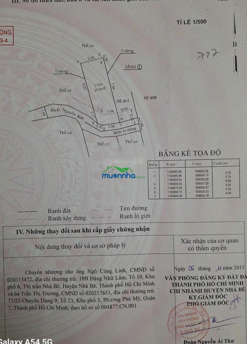 226 nguyễn bình - 29,5m2 - 3,5m*9m - xây dựng 2 tầng - 2 pn - giá 2,9 tỷ - lh 0938 300 *** - 3