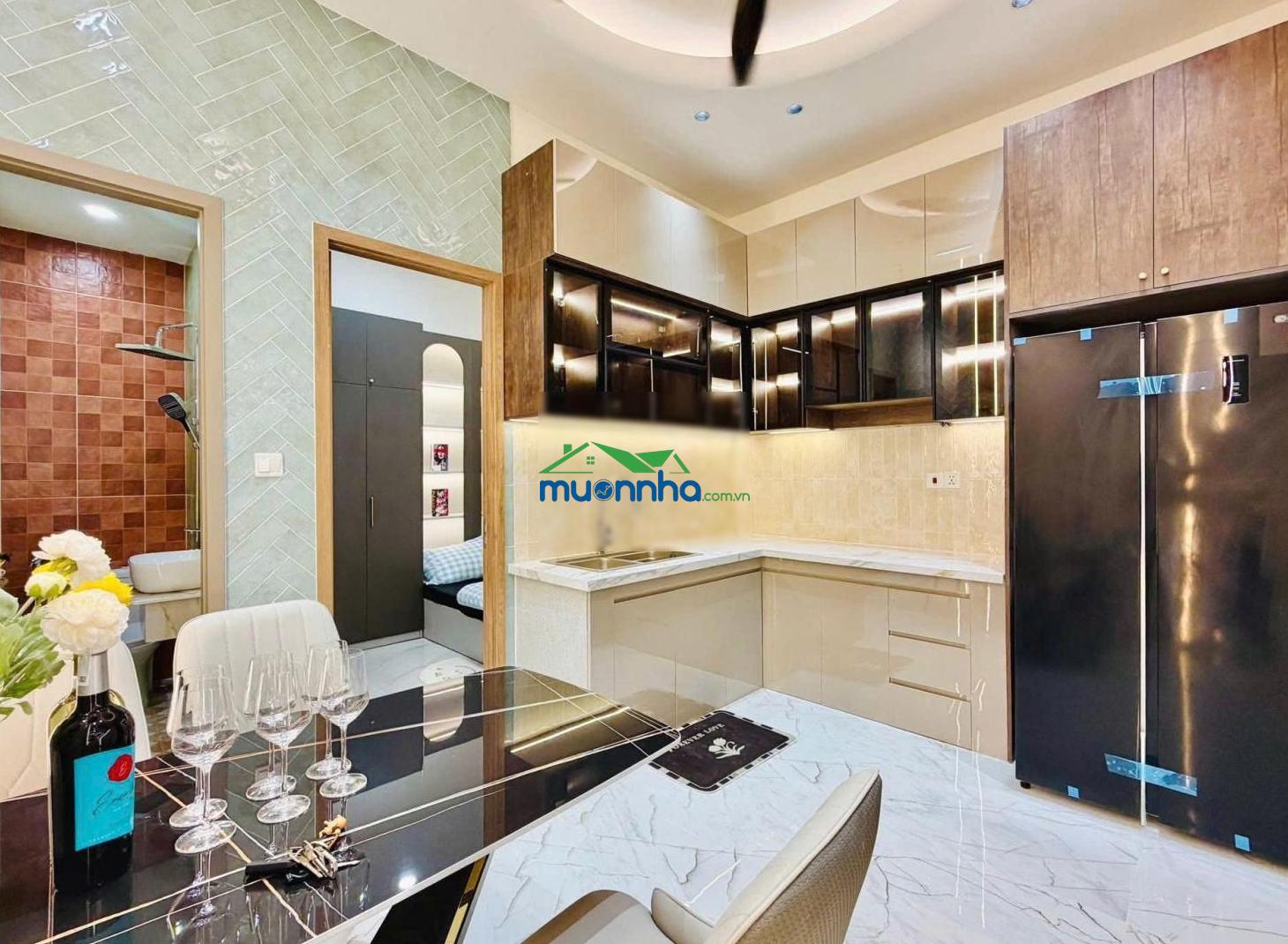 Căn 58m2 đường số 14, gò vấp giá 2 tỷ 350. xây 1 trệt 3 lầu, hẻm 4m. sổ riêng, gần chung cư k300 - 4