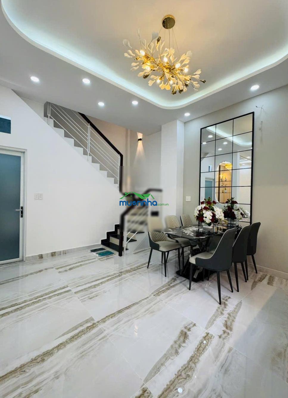 Nhà mới đẹp thiết kế hiện đại dọn vào ở ngay - phố ẩm thực âu dương lân 146m 4 tầng sân - 3