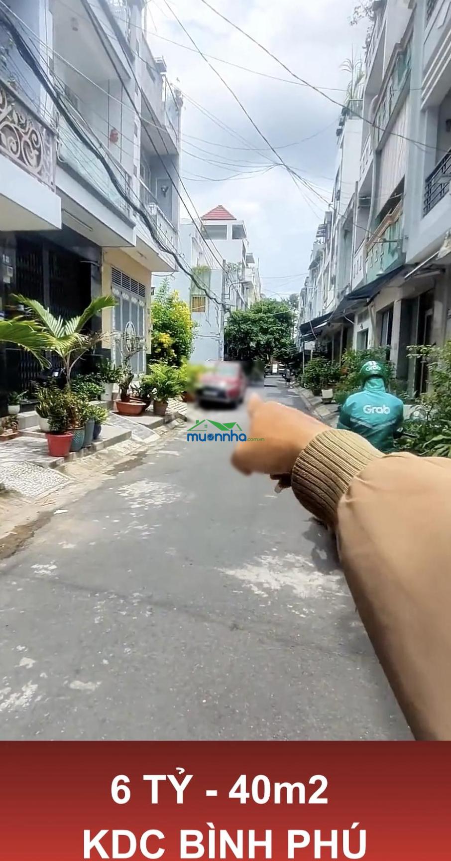 Bán nhà đường nội bộ kdc bình phú q6, nhà đẹp 2 tấm, gần st mega market, 6 tỷ, 40m2