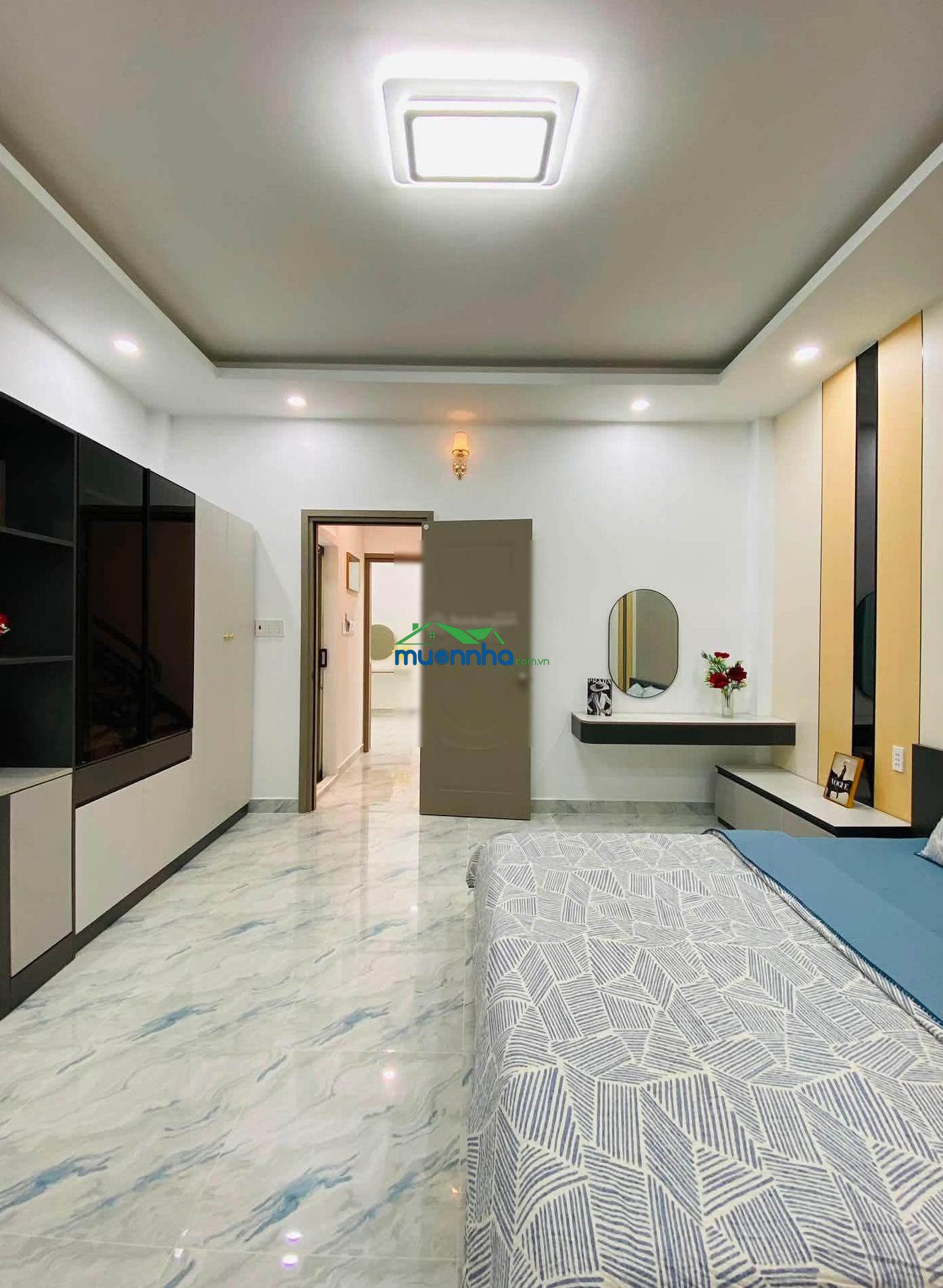 Nhà xây mới 4 tầng, nở hậu đẹp 5m, nội thất đẹp, đầy đủ, gần st emart phan huy ích - 3