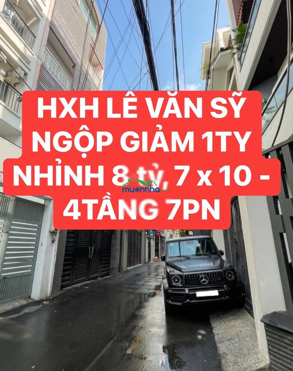 Bán nhà hẻm xe hơi lê văn sỹ, 4x20 - nhỉnh 8 tỷ, 2 tầng-7pn-4wc, 30m ra mặt tiền trường sa - 2