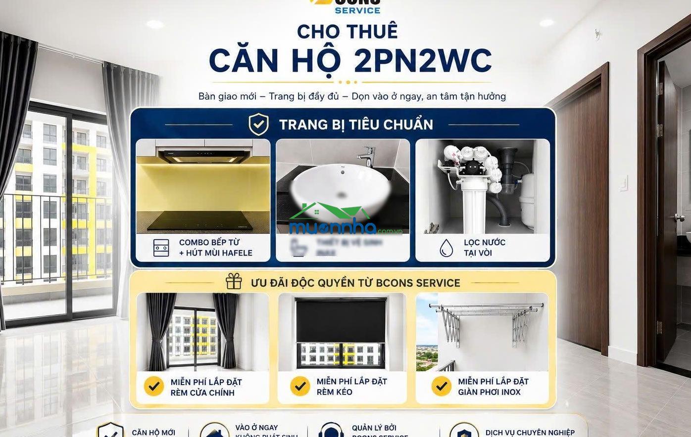 Nhà mới ở ngay - căn hộ 2pn gần đại học nông lâm nội thất tiêu chuẩn - 4