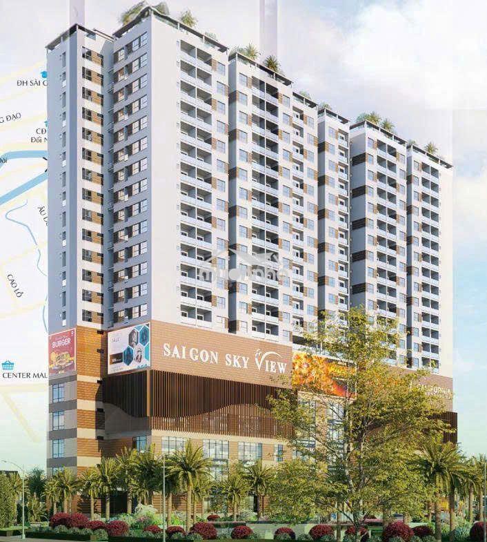 Căn hộ 63m2 (sài gòn kyview), 2pn, đối diện bến xe quận 8, p.6