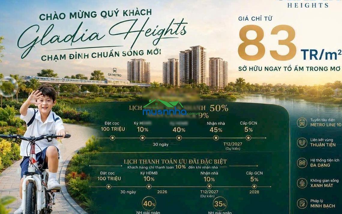 Mở bán căn hộ gladia heights giỏ hàng trực tiếp cđt giá chỉ từ 83tr/m2 ck đến 12% - 4