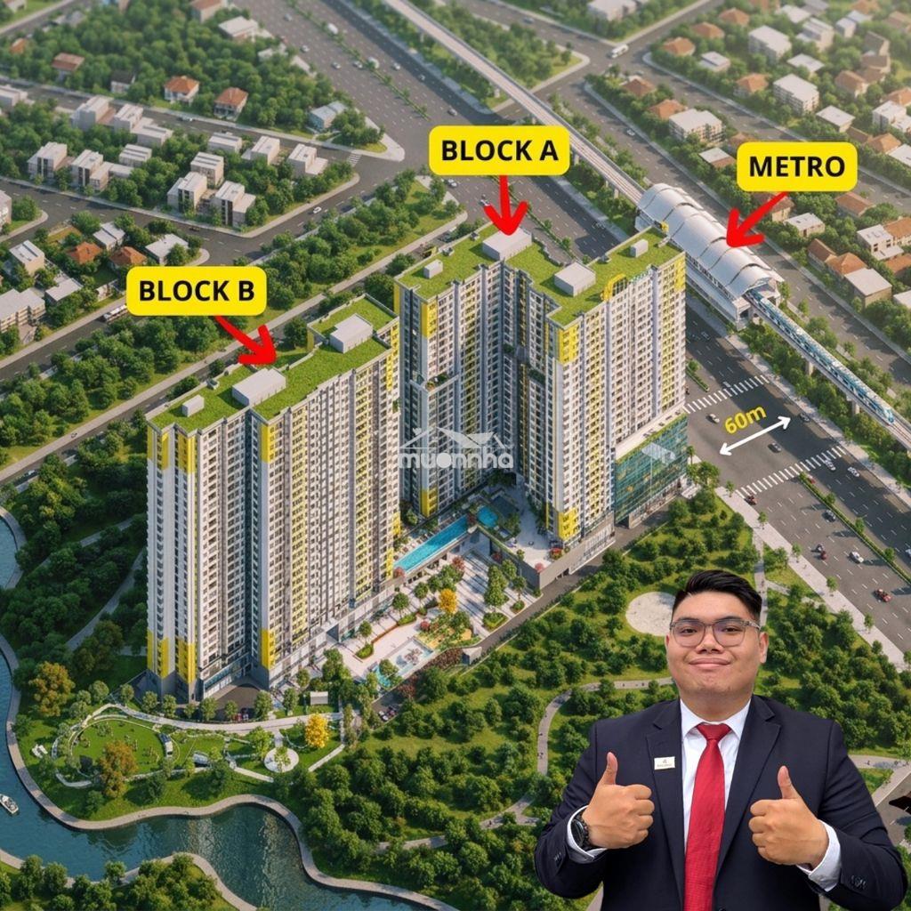 Hàng hiếm cạnh metro: căn góc 3pn 1 căn/tầng, p.khách siêu rộng - 2