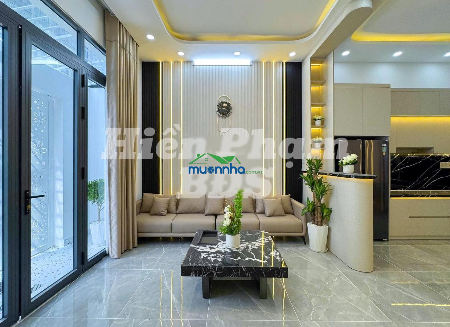Nhà mới xây 100% hẻm 1830 huỳnh tấn phát - đối diện công an thị trấn nhà bè - 2