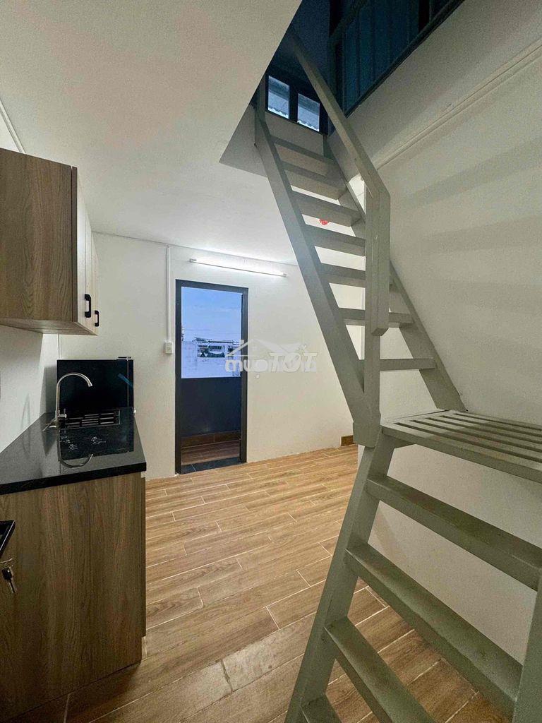 Căn hộ mini 30m2 1 trệt 1 gác cao, có 2 ban công thoáng | sát q1 - 4