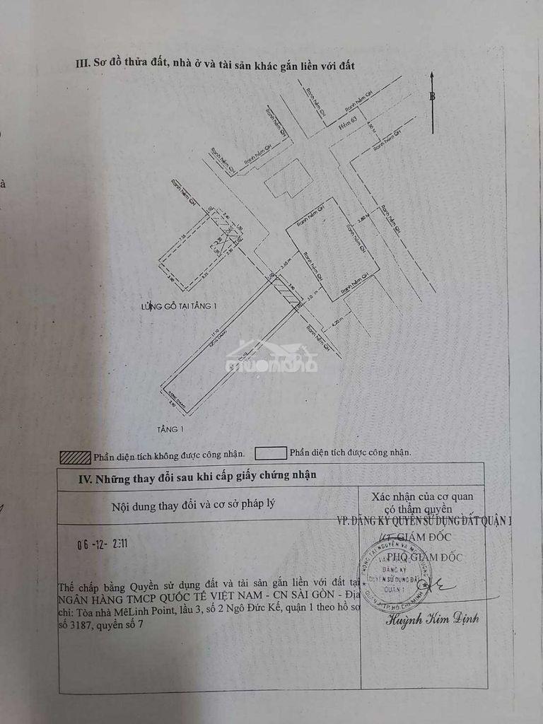 Nhà khu trung tâm gần chợ bến thành 