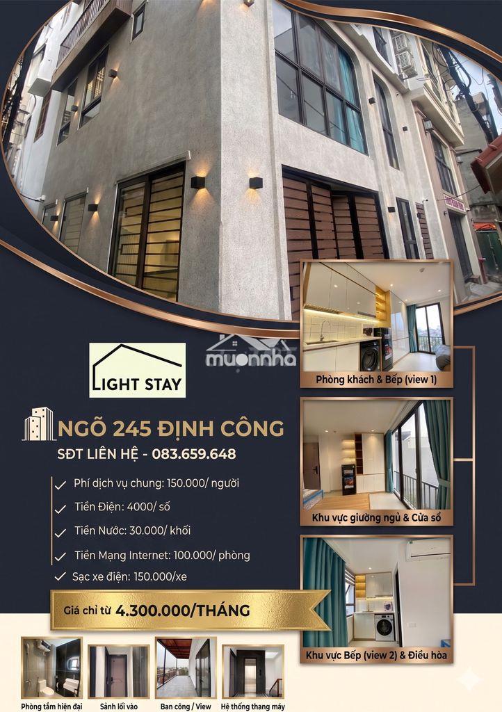 Chung cư mini cao cấp mới 100% tại định công