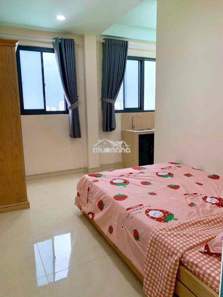 Cho thuê căn hộ mini cửa sổ trời thoáng mát gần kcx tiện q4, q1