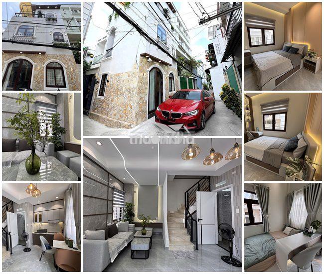 2 lầu, full n.thất, góc 2 mặt tiền, hẻm xe hơi đổ cửa lê văn duyệt
