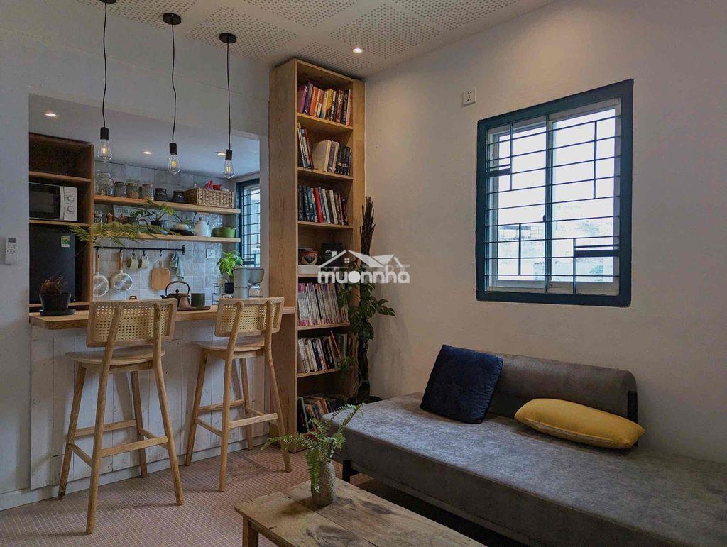 Cho thuê căn hộ q1 - mặt tiền hai bà trưng - rộng (60m2) - full nt - 2