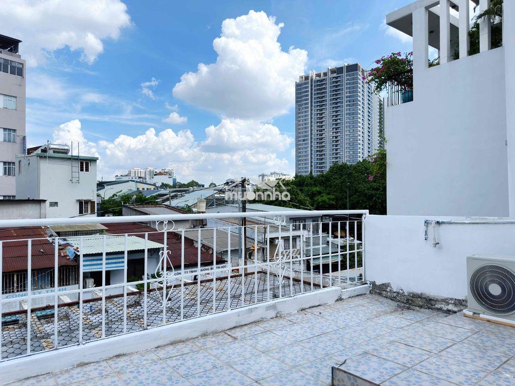 Căn hộ 1pn 1pk | ban công 50m2 | máy giặt riêng | cư xá bắc hải q10 - 3