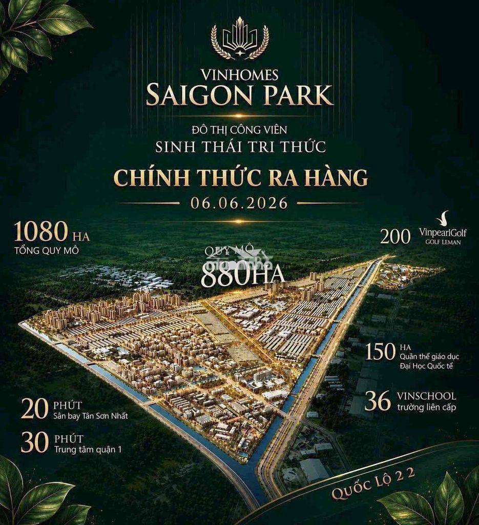 Chính thức mở bán giai đoạn đầu vin hóc môn ngày 6/6/2026 - 2