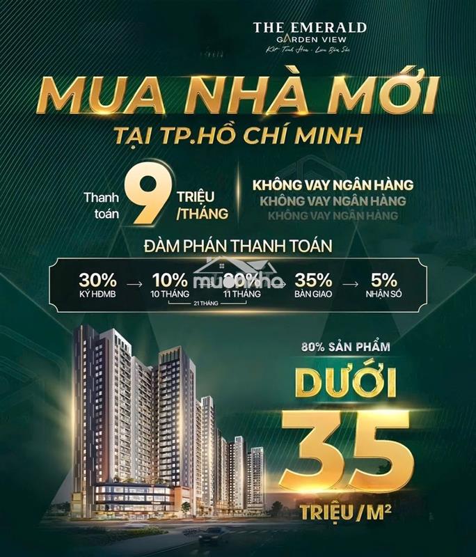 The emerald garden view căn hộ cao cấp giá nhà ở xã hội