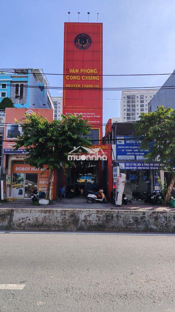 Toà nhà phan văn hớn diện tích 1000m2, 1 hầm 6 tầng, suốt, ht pccc đạt