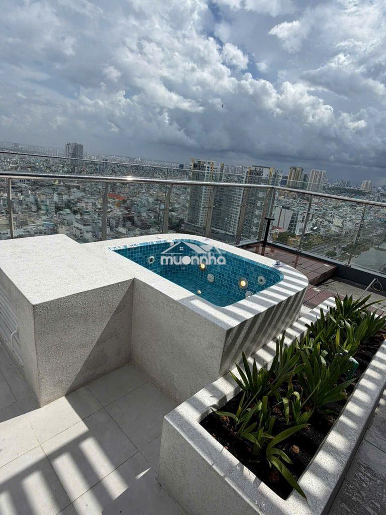 Bán căn penthouse sky garden d-aqua có sân vườn và bồn jacuzzi