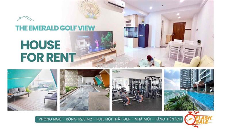 Cần cho thuê căn hộ 1 phòng ngủ siêu rộng 62,3m²