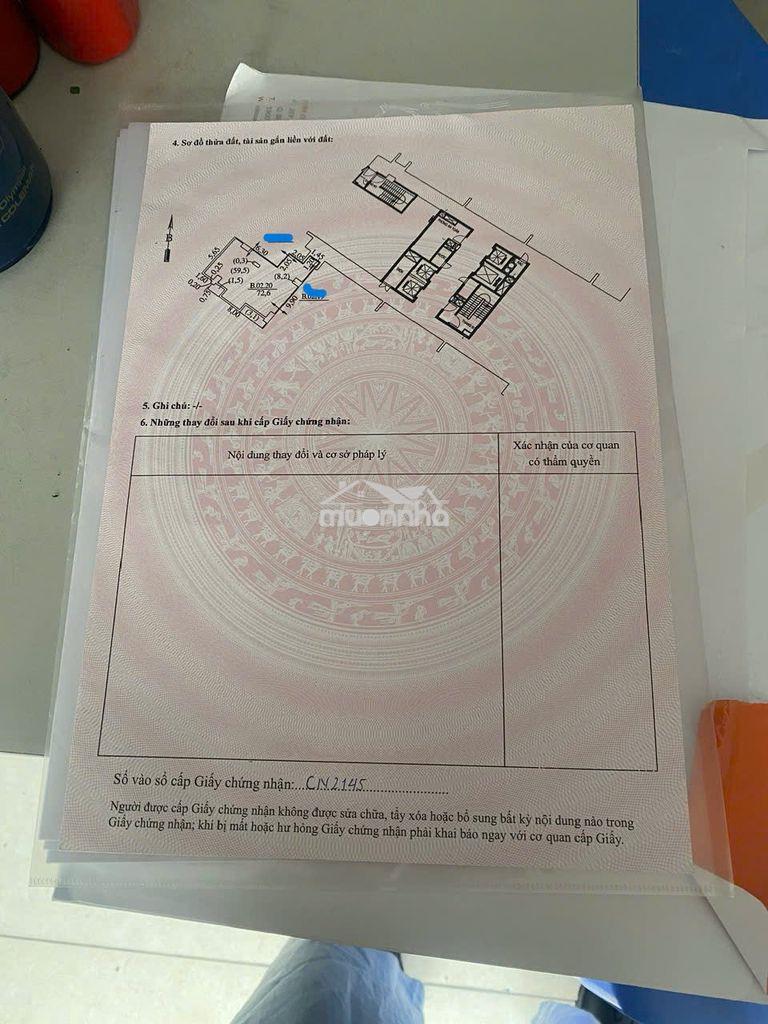 Bán căn hộ 2 pn dt 72m2, đang có hđ thuê 7,5 triệu/tháng