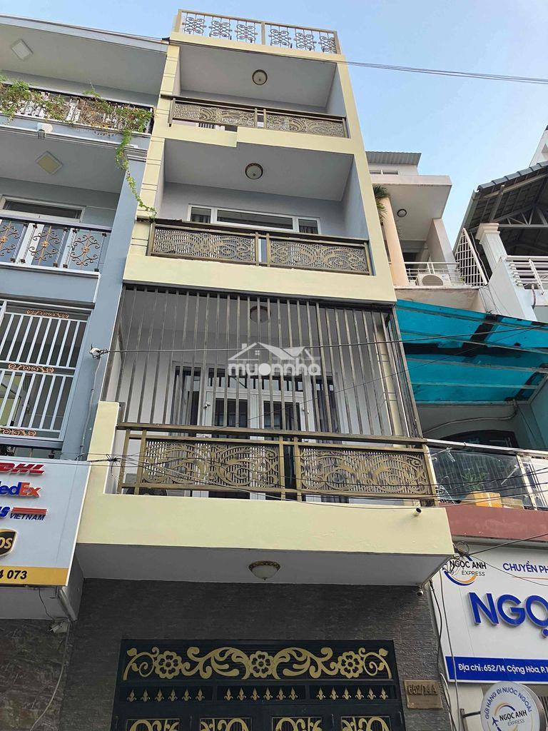 Cho thuê nhà 1 trệt 3 lầu gần etown cộng hoà, tân bình