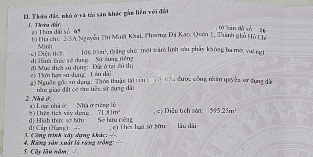 Bán tòa nhà 2 mt đường nguyễn thị minh khai - phường sg - tp.hcm - 4