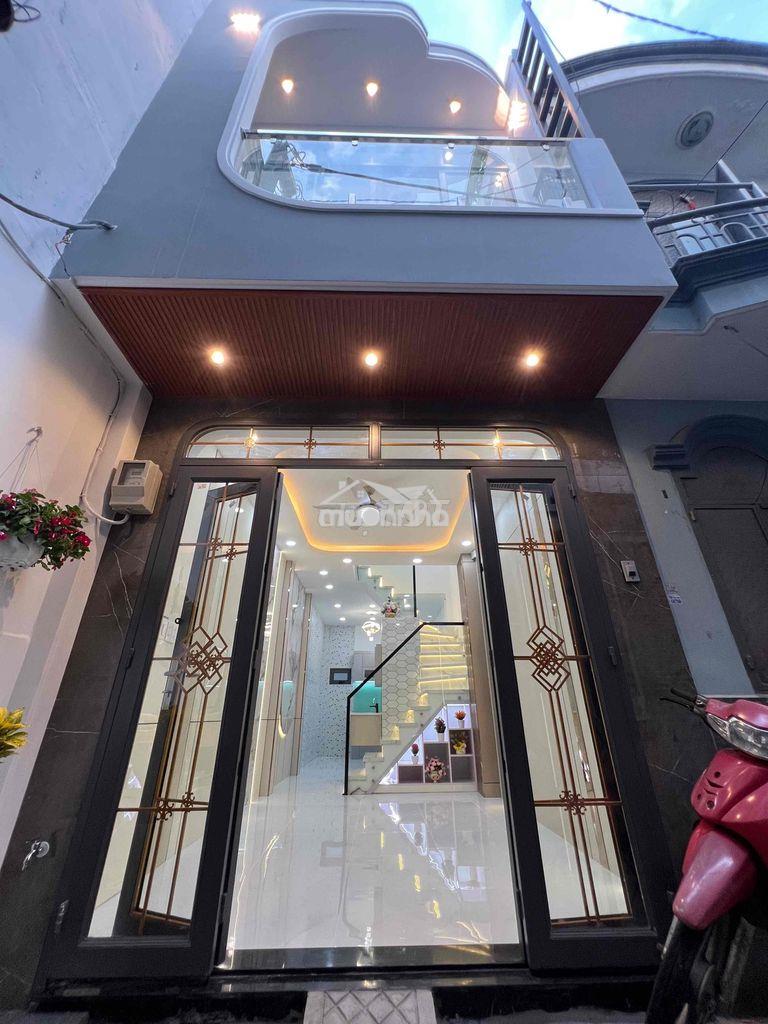 Nhà đúc 1trệt 1lầu giá4ty 380triệu phường 8 thông tây hội mới