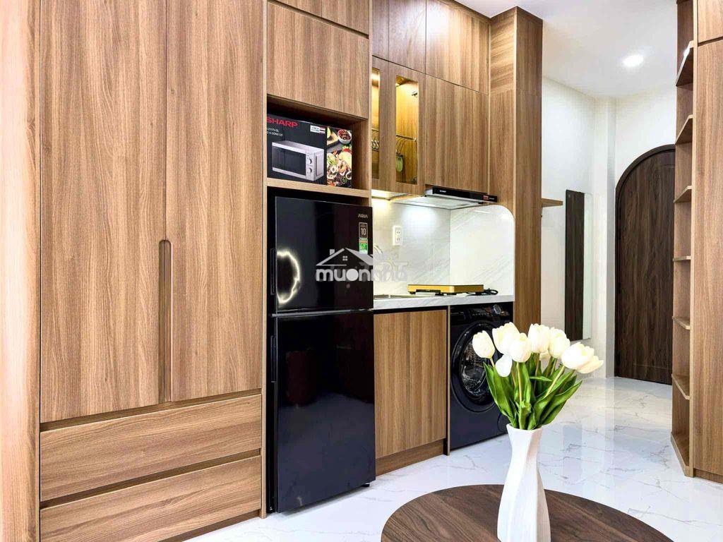 Studio rộng 40m2 mới 100% full nội thất ngay cầu ba/2 - 4