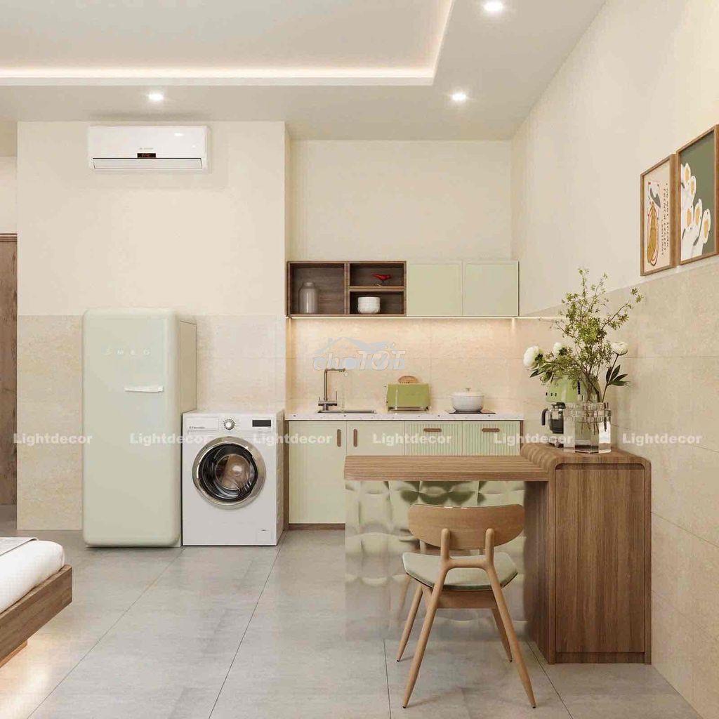 Chỉ tính điện - studio luxury full nội thất máy giặt riêng - thang máy - 3