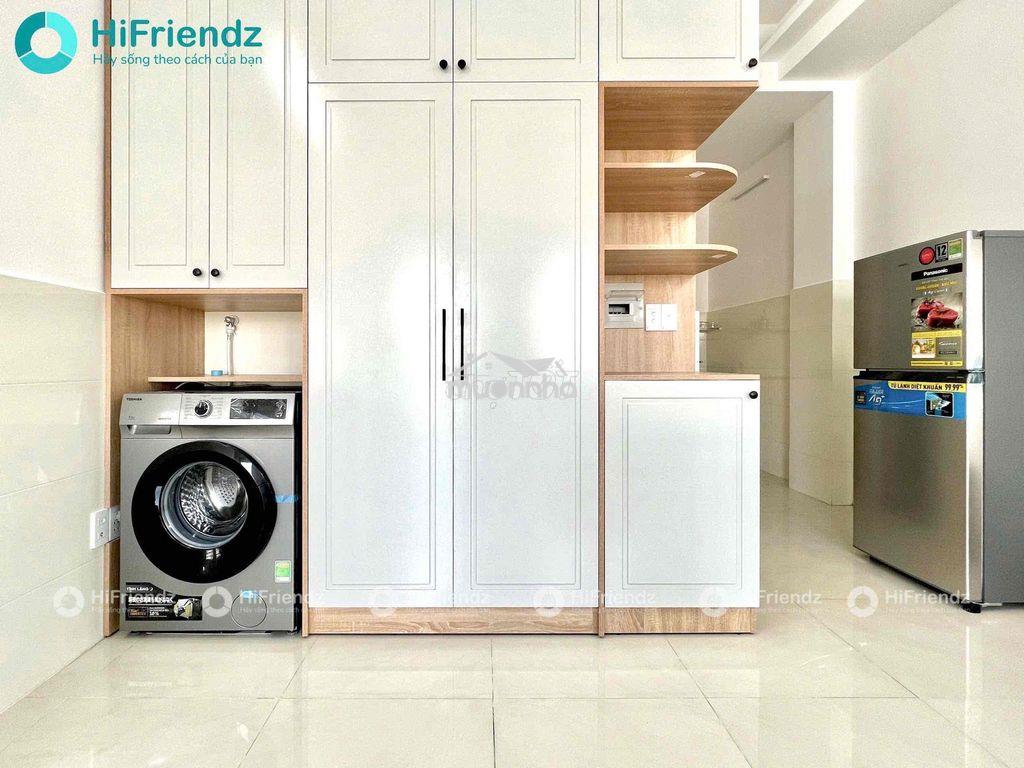 Studio ban công đi bộ parc mall có máy giặt riêng mặt tiền tqb q8 - 4