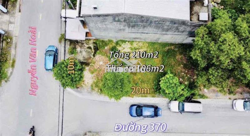 Đáo hạn ngân hàng chủ cần bán nhanh 211m2 lô đất 2 mặt tiền đẹp