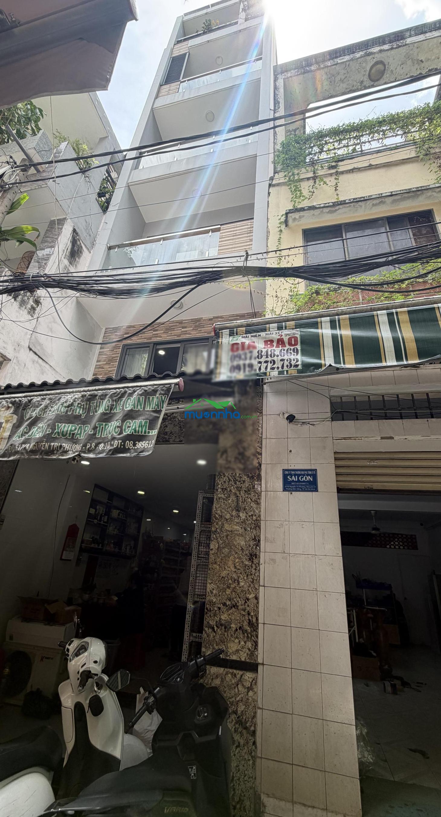 Bán nhà 5 tầng hẻm xe hơi 517 nguyễn tri phương vị trí đẹp hiếm có