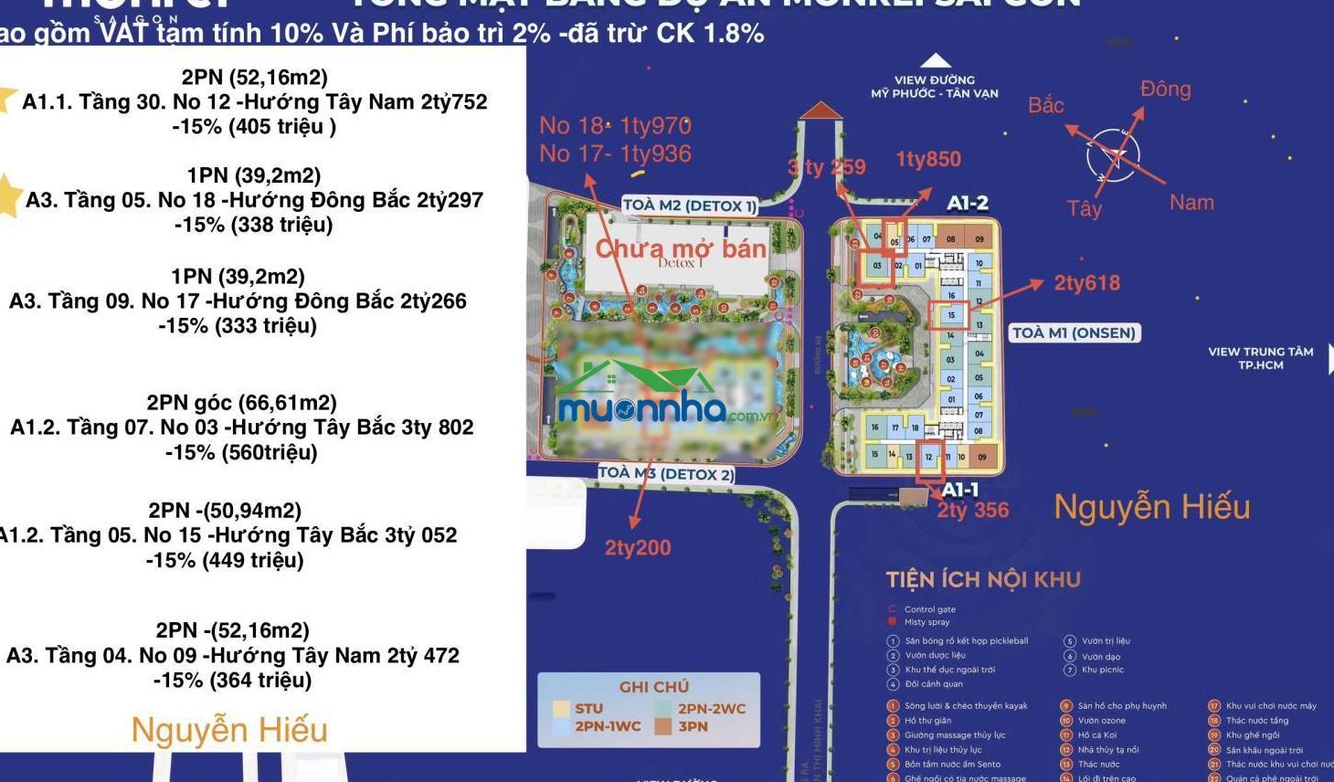 Monrei saigon những căn ngoại giao đợt 1 giá ưu đãi 1,6 tỷ - 2