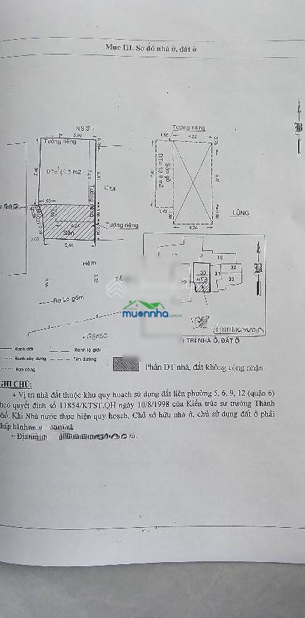 Nhà hẻm xe hơi thông lò gốm bình tây - 45m2 (ngang 5.5m) - nở hậu tài lộc - chỉ 5.8 tỷ - 2