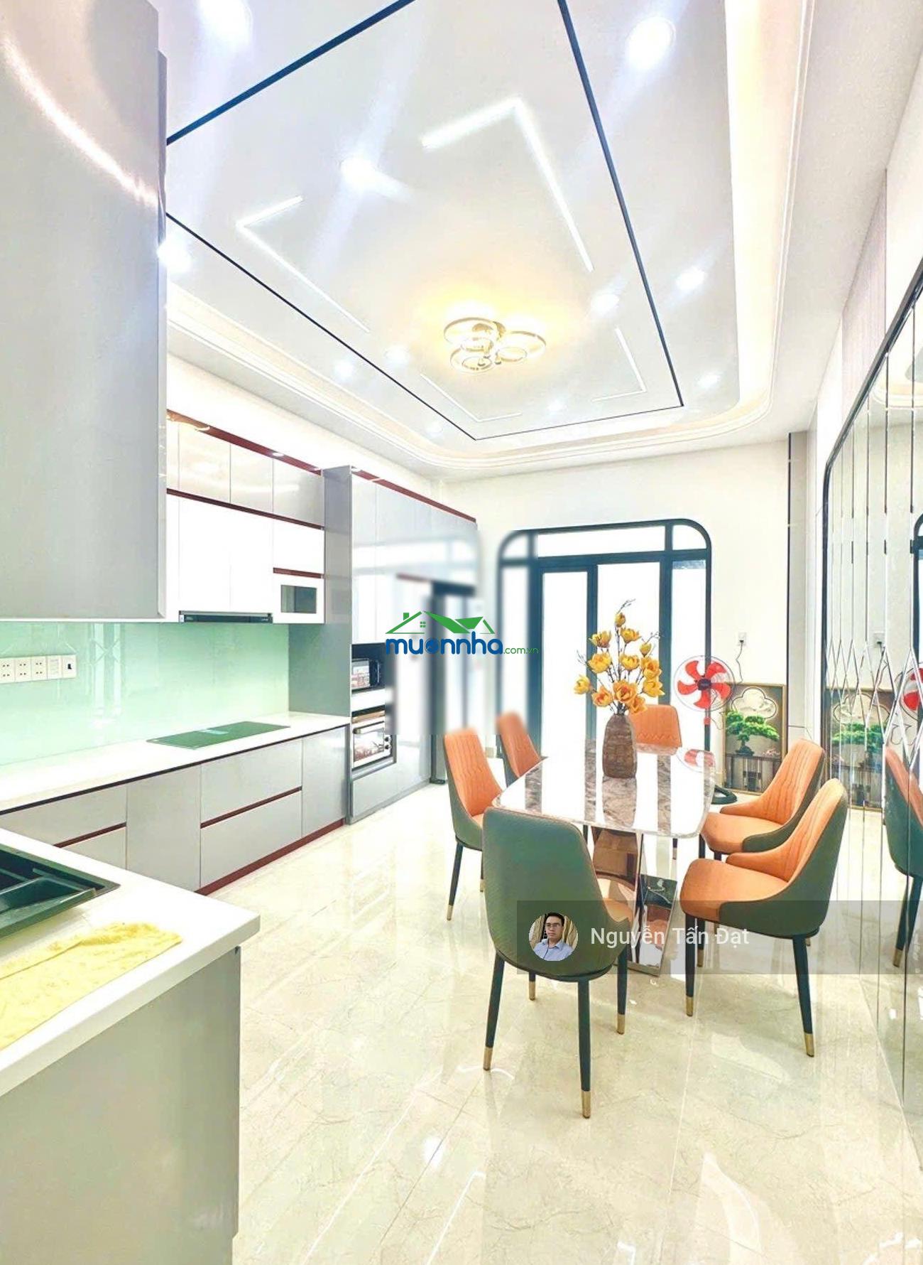 Hẻm oto, hồ xuân hương 58.1m2, gần chợ bà chiểu - nhà mới 4 tầng 4pn - tặng full nội thất - 8.8tỷ - 4