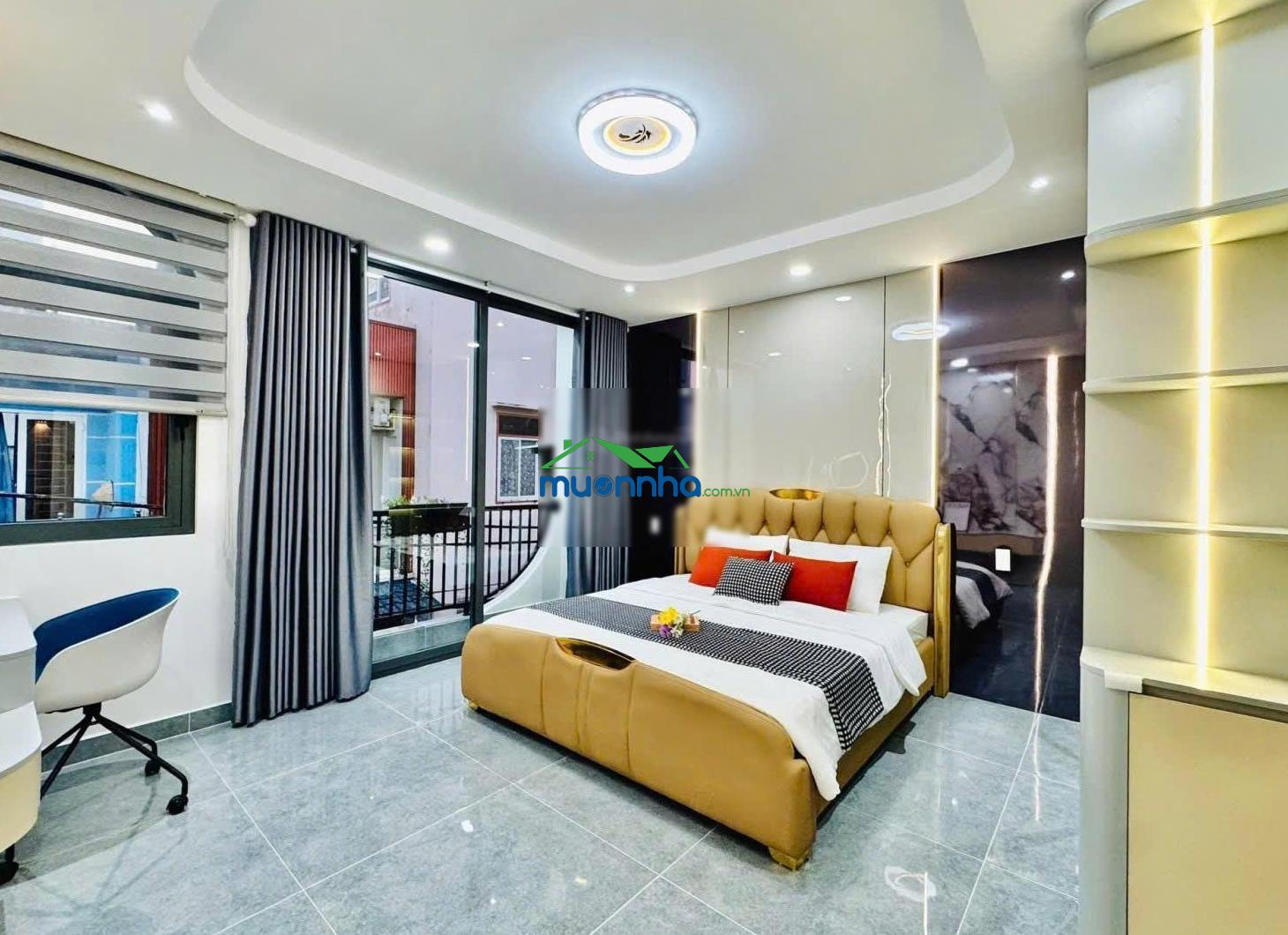 Nhà xây mới hẻm xe hơi thông gần cv làng hoa gò vấp - full nội thất - 6.79 tỷ - 3
