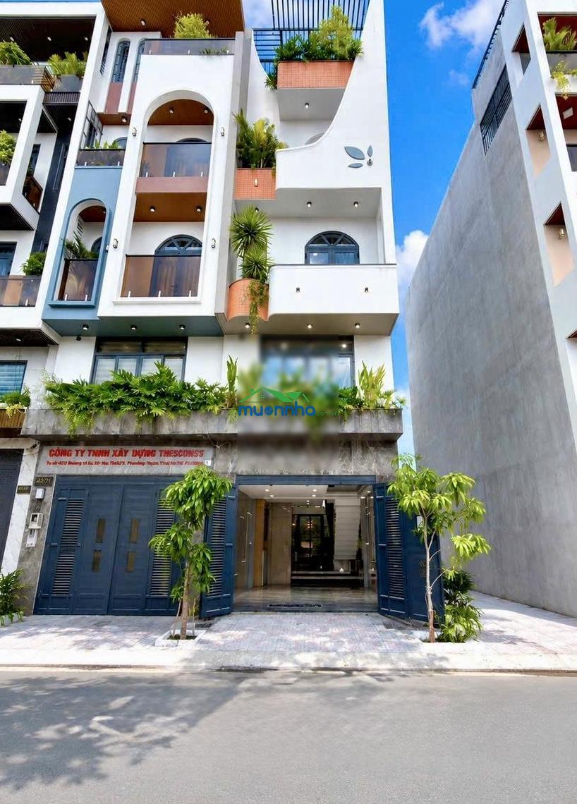 Nhà sẹc ngắn đường thạnh xuân 25, dt:4x15m, lửng, 3 lầu, 4pn, gara ôtô, sân thượng, p. thờ, 6.55 tỷ - 2
